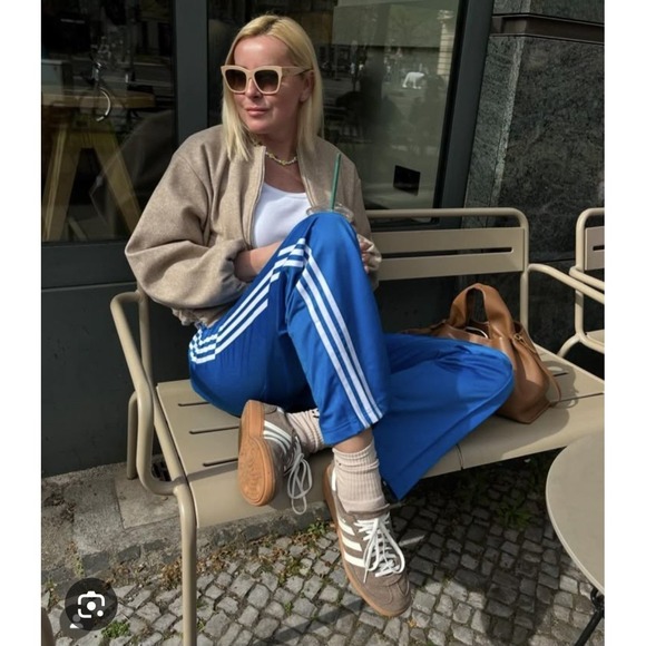 adidas Pants - Adidas Vintage Original Track Beckenbauer Satin Pants Streetwear Blue Medium